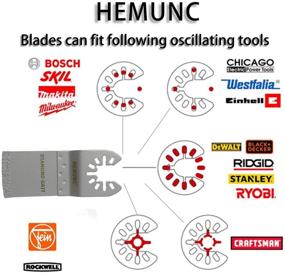 img 2 attached to HEMUNC Oscillating Tool Blades Set - 4PCS Diamond Saw Blades for Grout Removal, Flush Cut - Compatible with Dewalt, Bosch, Dremel, Rockwell, Makita, Fein Multimaster, Milwaukee and More