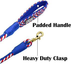img 2 attached to 🐾 LukPaw Heavy Duty Dog Leash: 6ft Nylon Rope for Medium Large Dogs - Climbing Training, Walking, and More!