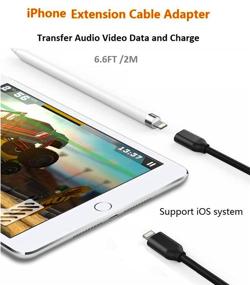 img 2 attached to 🔌 6фтук продление кабеля Lightning для iPhone iPad - Аудио, Видео, Музыка, Передача данных и Зарядка с разъемом для подключения iPhone с сертификатом Apple MFi, предоставляемым DESOFICON