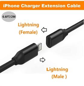 img 3 attached to 🔌 6фтук продление кабеля Lightning для iPhone iPad - Аудио, Видео, Музыка, Передача данных и Зарядка с разъемом для подключения iPhone с сертификатом Apple MFi, предоставляемым DESOFICON