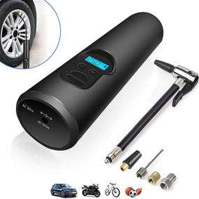 img 4 attached to 🚗 Vstarner Portable Tire Inflator – Handheld Air Compressor with Digital Display for Car, Bicycle Tires, and Other Inflatables