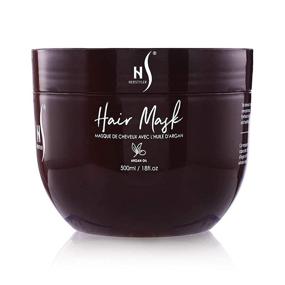 img 1 attached to 💆 Herstyler Argan Oil Hair Mask - Deep Conditioning for Dry, Damaged Hair and Growth – Curly Hair Mask to Revitalize Limp, Dull Hair – Anti-Frizz Treatment