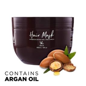 img 2 attached to 💆 Herstyler Argan Oil Hair Mask - Deep Conditioning for Dry, Damaged Hair and Growth – Curly Hair Mask to Revitalize Limp, Dull Hair – Anti-Frizz Treatment