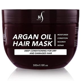 img 4 attached to 💆 Herstyler Argan Oil Hair Mask - Deep Conditioning for Dry, Damaged Hair and Growth – Curly Hair Mask to Revitalize Limp, Dull Hair – Anti-Frizz Treatment