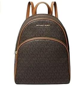 img 1 attached to Stylish MICHAEL Kors Abbey Fashion Backpack in Brown/Acorn