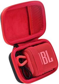 img 4 attached to Co2CREA Hard Carrying Case Replacement For JBL GO3 Go 3 Waterproof Ultra Portable Bluetooth Speaker (Black Case Inside Red)