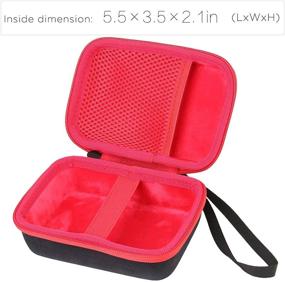 img 2 attached to Co2CREA Hard Carrying Case Replacement For JBL GO3 Go 3 Waterproof Ultra Portable Bluetooth Speaker (Black Case Inside Red)