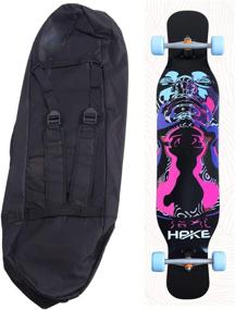 img 4 attached to 🎒 Optimize your Travel with DreamFire's 46 inch Longboard Carry Bag Skateboard Backpack