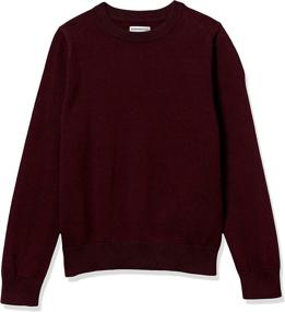 img 3 attached to 👕 Amazon Essentials Uniform Crew Neck Sweaters for Boys: Quality Clothing at Great Prices