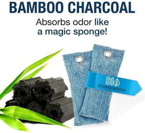 img 3 attached to 🌿 Natural Charcoal Deodorizer Bags - Eliminate Damp and Musty Odors from Shoes, Closets, and Fridges: Ideal for Freshening Small Spaces