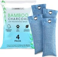 🌿 natural charcoal deodorizer bags - eliminate damp and musty odors from shoes, closets, and fridges: ideal for freshening small spaces logo