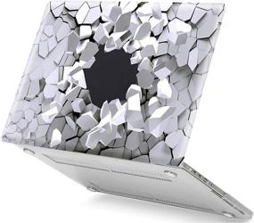 img 2 attached to L2W MacBook Air 11 inch Case: Creative Explosion Design - Frosted Black and White