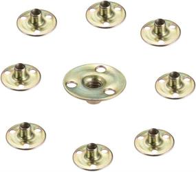img 4 attached to 🔩 Socell 1/4"-20 Brad Hole Tee Nut: High-Quality Carbon Steel Round Base Screw-in T-Nuts for Furniture Hardware – Flange Insert with Female Thread (20pcs)
