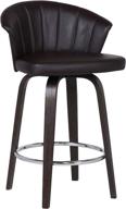 armen living mid century leather barstool furniture logo