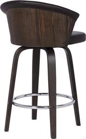 img 1 attached to Armen Living Mid Century Leather Barstool Furniture