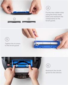 img 1 attached to 🔌 eufy RoboVac Replacement Rubber Strip for 11S, 11S Plus, 12, 15C, 15T, 25C, 30, 30C, 35C, R450, R500, 11S Max, 15C Max, 30C Max - High-Quality Accessory