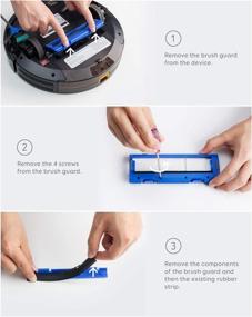 img 2 attached to 🔌 eufy RoboVac Replacement Rubber Strip for 11S, 11S Plus, 12, 15C, 15T, 25C, 30, 30C, 35C, R450, R500, 11S Max, 15C Max, 30C Max - High-Quality Accessory