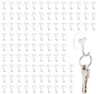 🪝 clear mini suction hooks - inches logo