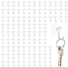 img 4 attached to 🪝 Clear Mini Suction Hooks - Inches