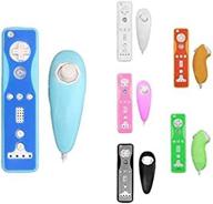 blue silicone rubber case: ultimate protection for nintendo wii remote and nunchuk controller logo