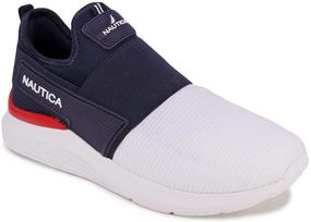 img 4 attached to 👟 Nautica Coaster Navy Men's Fashion Sneakers Walking Shoes - Lightweight Joggers, Size 8