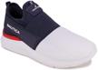 👟 nautica coaster navy men's fashion sneakers walking shoes - lightweight joggers, size 8 logo