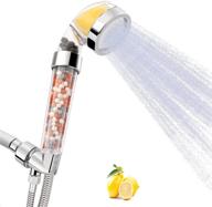 🚿 ionic vitamin c shower head filter: high-pressure handheld showerhead, 70% water saving, rich vitamin c for dry hair & skin spa - citrus fragrance! (a) logo