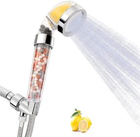 img 4 attached to 🚿 Ionic Vitamin C Shower Head Filter: High-Pressure Handheld Showerhead, 70% Water Saving, Rich Vitamin C for Dry Hair & Skin SPA - Citrus Fragrance! (A)