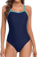 💃 stunning beautyin women's athletic training swimsuit with thin straps – the perfect one piece! logo