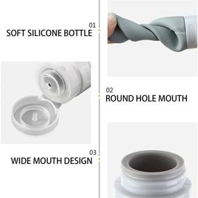 img 1 attached to 🧳 LibraCompany Travel Bottles - Lightweight and Portable Silicone Containers