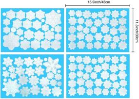 img 2 attached to ❄️ Christmas Snowflake Window Clings Stickers: Festive Static Decals for Winter Party Decorations - 10 Sheets (Style Set 1)