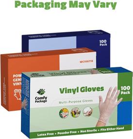 img 1 attached to Medium Clear Powder Free Vinyl Disposable Plastic Gloves: Optimal Protection and Comfort