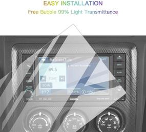 img 3 attached to 📱 Dodge Challenger Uconnect Navigation Display Screen Protector - Tempered Glass 9H Hardness, HD Clear LCD GPS Touch Screen Film (2011-2014, 6.5In)