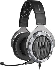 img 4 attached to 🎧 Corsair HS60 Haptic Stereo Gaming Headset in Arctic Camo – Enhanced with Haptic Bass, Memory Foam Earcups, and Windows Sonic Compatibility