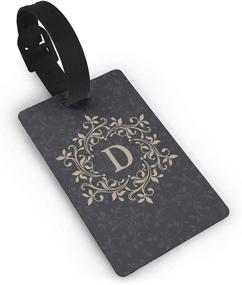 img 4 attached to Letter D Small Luggage Tags For Suitcases PVC Travel Bag Tags Eaiser To Identify Name ID Labels And Address Card