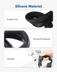 img 1 attached to 🔍 KIWI design Valve Index VR Headset Ultra Thin 0.8 mm Silicone Face Cover Pad - Sweat-Proof, Lightproof, Non-Slip, Washable Replacement Face Pads Accessories