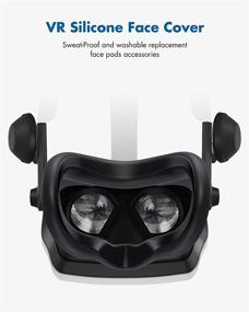 img 3 attached to 🔍 KIWI design Valve Index VR Headset Ultra Thin 0.8 mm Silicone Face Cover Pad - Sweat-Proof, Lightproof, Non-Slip, Washable Replacement Face Pads Accessories