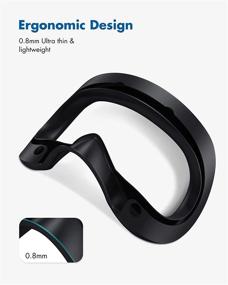 img 2 attached to 🔍 KIWI design Valve Index VR Headset Ultra Thin 0.8 mm Silicone Face Cover Pad - Sweat-Proof, Lightproof, Non-Slip, Washable Replacement Face Pads Accessories