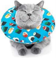 🐱 soft cat cone after surgery, waterproof adjustable recovery collar by pupteck - protective elizabethan collar for kittens and puppies, promotes wound healing and prevents biting and licking logo