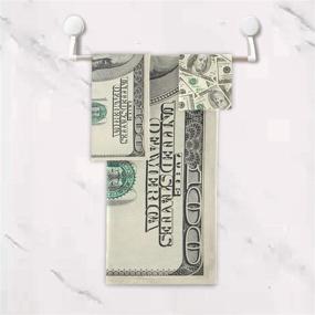 img 3 attached to 100 Dollar Bills Towel Bathroom Sets - Money-themed Luxury Towels for Home, Kitchen, and Spa