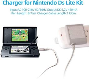 img 2 attached to 🔌 Nintendo DS Lite Charger Kit - AC Power Adapter Charger and Stylus Pen set for DS Lite Systems | 5.2V 450mA | Compatible with Nintendo DS Lite (Works exclusively with DS Lite)