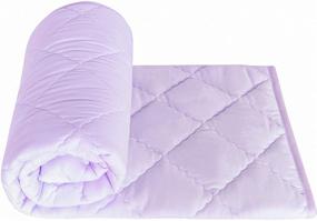 img 4 attached to FLXXIE Microfiber Toddler Comforter Lightweight