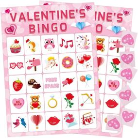 img 4 attached to ❤️ Valentine's Day Bingo Game for Kids - Fun and Interactive Party Game for up to 24 Players!