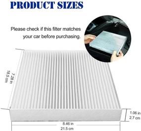 img 1 attached to ✅ 1-Pack RT157 White Cabin Air Filter for Avalon, Camry, Corolla, Prius, Prius Prime, Rav4, ES350, RX350, RX350L, RX450H, RX450HL, CX-9 - Replaces CP157, CF12157, BE-157, 87139-0E040/TK48-61-J6X