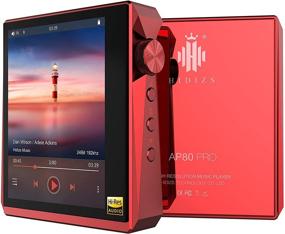 img 4 attached to 🎧 Enhanced HIDIZS AP80 PRO Hi-Fi Bluetooth MP3 Player: Premium Portable Hi-Res Digital Music Player with LDAC/aptX/DSD/FM Radio, Lossless Music Player featuring Full Touch Screen (Red)