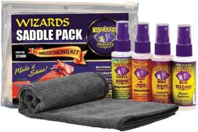 img 4 attached to 🏍️ Ultimate Motorcycle Cleaning Kit: WIZARDS Saddle Pack (5pc) - Maximize Shine and Performance!