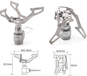 img 2 attached to 🔥 Компактная горелка для походов BRS 3000T: Ультралегкий портативный газовый плита для кемпинга и походов