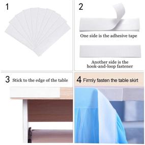 img 1 attached to Baby Blue CO-AVE Table Skirting for Baby Shower, Birthday Wedding Party Decor - 6ft Tulle Table Skirt for Round or Rectangle Tables - Dessert Table Decoration (L 6ft, H 30in)