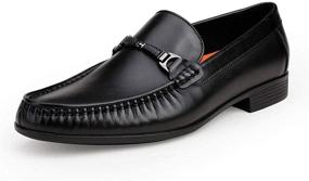 img 4 attached to ERGGU Cowhide Leather Loafers Softsole Men's Shoes