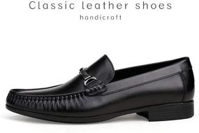 img 1 attached to ERGGU Cowhide Leather Loafers Softsole Men's Shoes